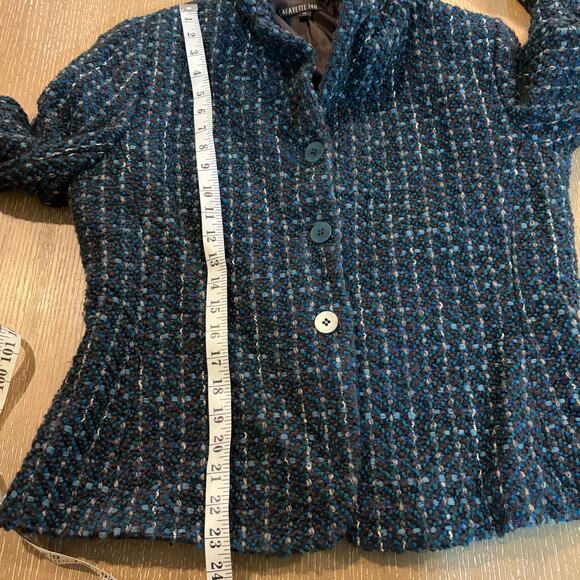 Lafayette 148 Women's Virgin Wool Set 3 Button Blazer Jacket Skirt Size 14/16 - Picture 10 of 13